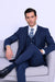 Teal Indigo  Bright Blue Cobalt Blue and Pinstripe Suit