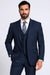 Teal Indigo  Bright Blue Cobalt Blue and Pinstripe Suit