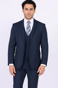  Blue Pinstripe Suit