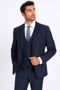  Blue Pinstripe Suit