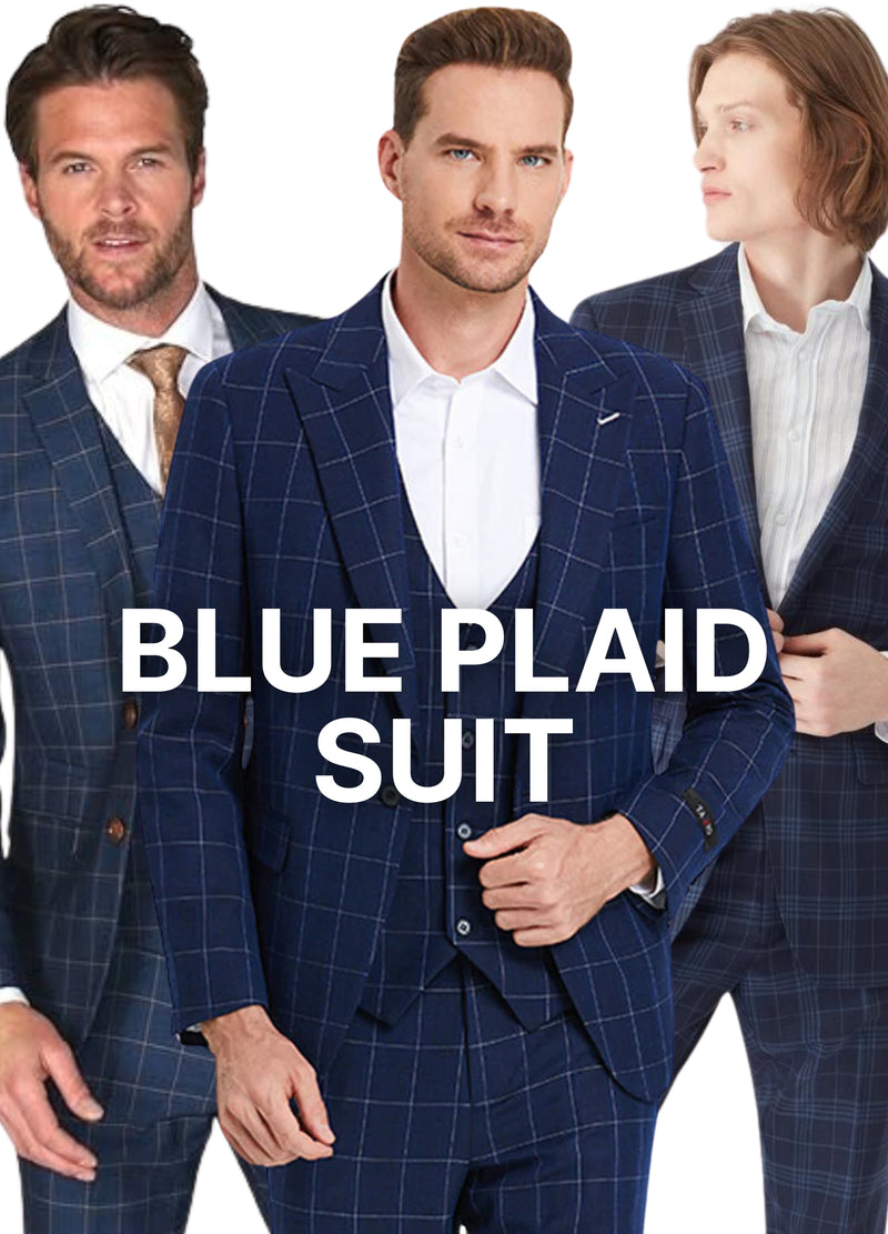 Blue Plaid Suit