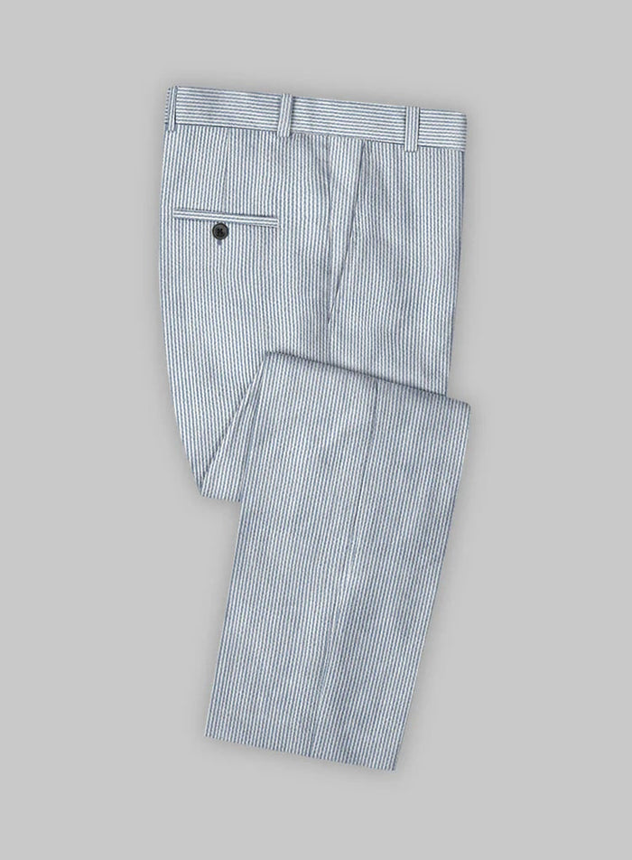 Blue Seersucker Suit