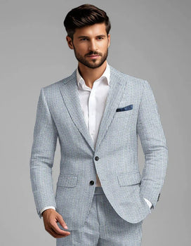 Blue Seersucker Suit