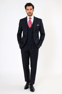 Blue Stripe Mens Suit