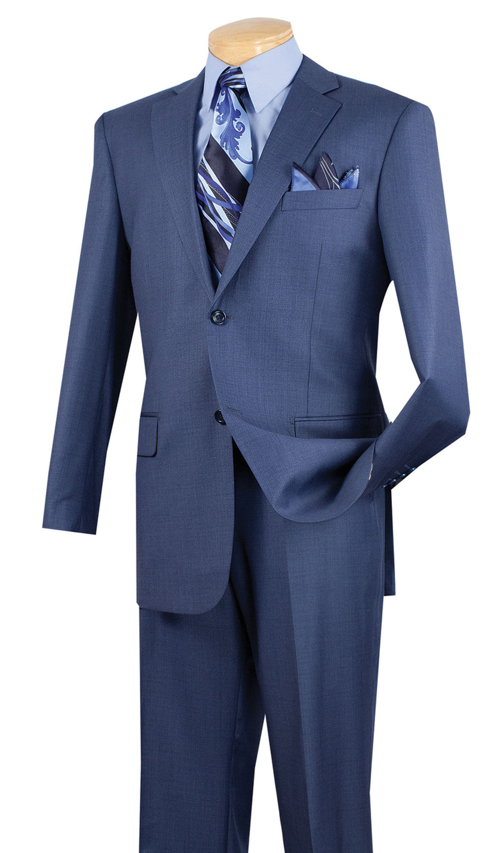 Mens Vinci Two Button Texture Weave Suit Modern Fit