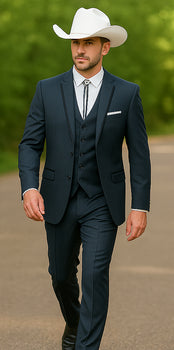Blue Wedding Suit - Mens Suit - Image 5