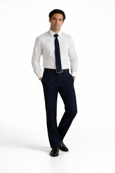 Blue Wide Leg Dress Pants Pleated Baggy Dress Trousers Unhemmed Unfini MensUSA Blue Wide Leg Dress Pants Pleated Baggy Dress Trousers Unhemmed Unfini MensUSA