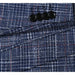 Saco vaquero - Western Sport Coat - Western Blazer - Mens Slim Fit Two Button Wool & Linen Sport Coat Blazer In Blue Windowpane Plaid