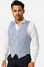 Striped Navy Blue and White Seersucker Vests