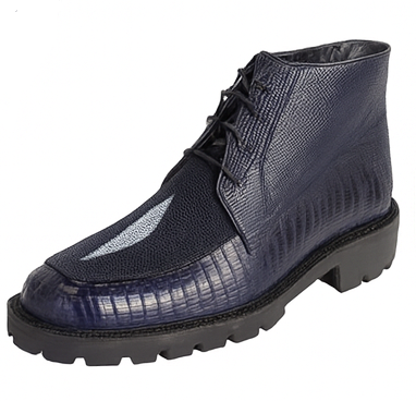 Los Altos Blue Stingray Lizard Chukka Boot ZA2061210