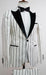 Bold Gangster - 1920 White And Black Pinstripe Tuxedos Suit