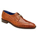 Belvedere Bolero Men's Ostrich Moc Toe Dress Shoe - Camel