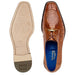 Belvedere Bolero Men's Ostrich Moc Toe Dress Shoe - Camel