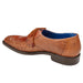Belvedere Bolero Men's Ostrich Moc Toe Dress Shoe - Camel