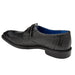 Belvedere Bolero Ostrich Moc Toe Dress Shoe – Black