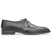 Belvedere Bolero Ostrich Moc Toe Dress Shoe in Grey