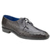 Belvedere Bolero Ostrich Moc Toe Dress Shoe in Grey