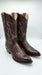 Los Altos Caiman Tail Cowboy Boots for Men – Faded Brown Pointed Toe Western Boots