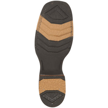 Mens Brown Square Toe Ankle Boot - Image 2
