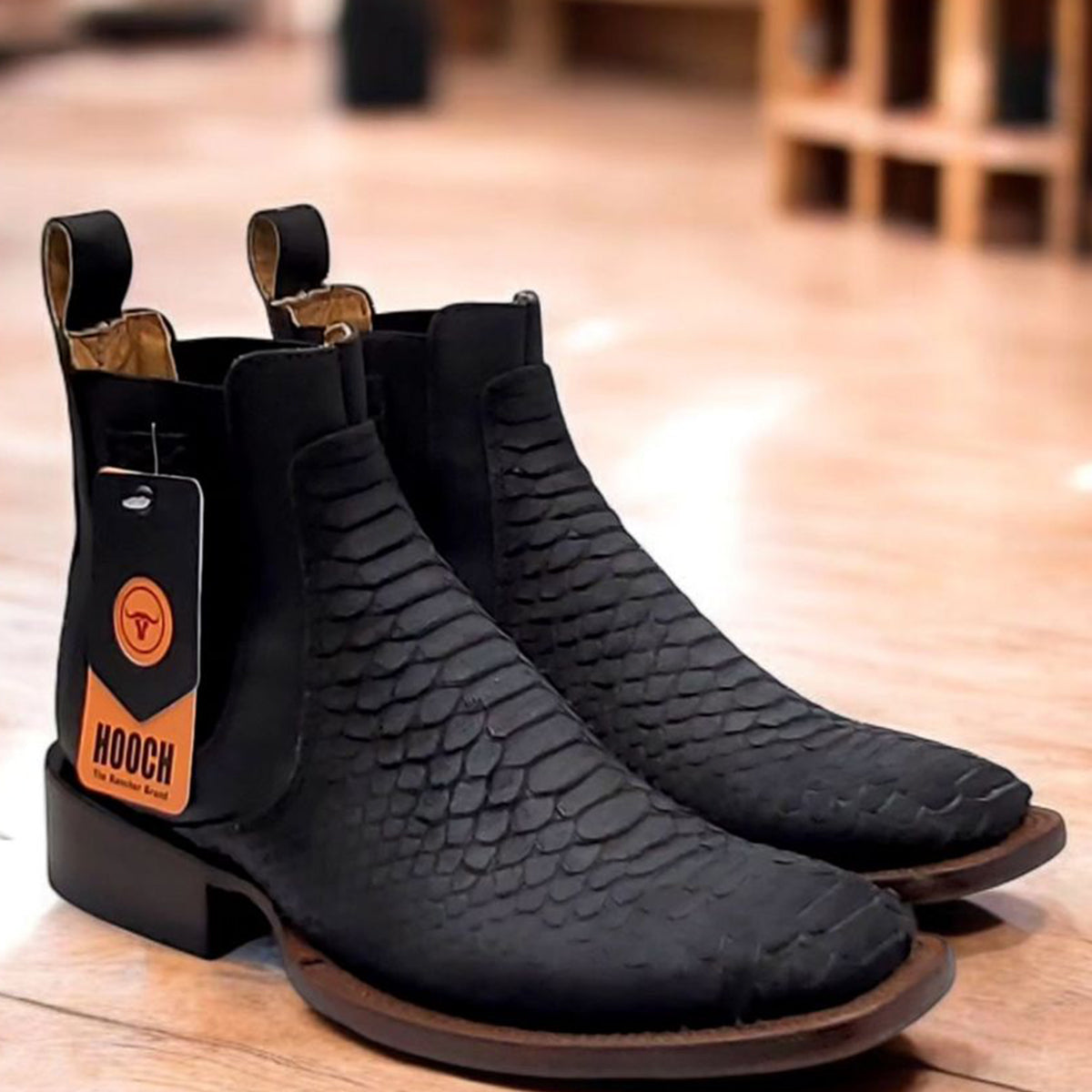 Black Cowboy Boot