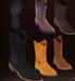 Los Altos Boots Men's Nobuk Rubber Sole W/ Natural Edge Cowboy Western Work Dress Cowboy Boot Cheap Priced For Sale Online ~ Botines Para Hombre