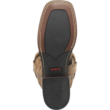 Laredo Bouquet Honey Leather Square Toe Women Boots - Image 6