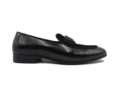 Carrucci Bow Tie Patent Leather Oxford - Luxury Formal Shoe
