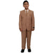 Boy's Five Piece Kids Sizes Suit Prefect for toddler Suits wedding attire outfit Set Camel ~ Khaki