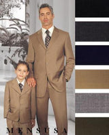 Two or Three Buttons Kids Sizes Suit Perfect For Toddler Suit Wedding Attire Outfits ~ 1 Men + 1 Boy MATCHING SET FOR BOTH FATHER AND SON