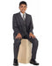 Kids Boys Two Buttons 5 Piece Set Formal Cotton Blend Charcoal Suit Perfect for wedding attire outfits - Toddler Suit
