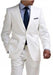 Men'S & Boy'S Sizes Light Weight 2 Buttons Linen Suit - All White Suits - Mens Linen Suit