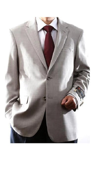 Brand: Caravelli Collezione Suit - Caravelli Suit - Caravelli italy Men's 2 Buttons Natural Stretch Stone Jacket