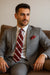 Tiglio Suit - Signature Menswear Wool Fabric SuitsOutlet - Brand Men's Light Grey 2-button Suit - High End Suits - High Quality Suits