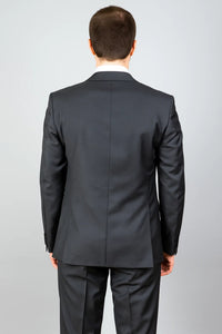  Brand Men's Black Vested Suit 