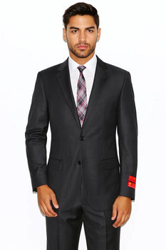 Brand Men's Grey Two-button Suit 
