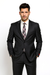 Mantoni Suit - Signature Menswear Wool Fabric SuitsOutlet - Brand Black Suit - High End Suits - High Quality Suits