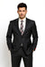 Mantoni Suit - Signature Menswear Wool Fabric SuitsOutlet - Brand Men's Grey Two-button Suit  - High End Suits - High Quality Suits