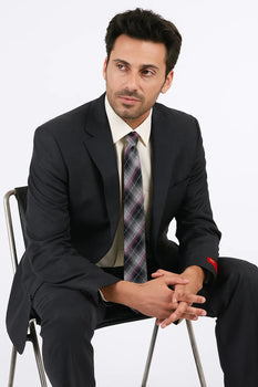 Brand Men's Grey Two-button Suit 