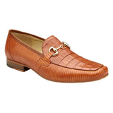 Belvedere Mens Brandy Color Crocodile Lizard Loafers Udine
