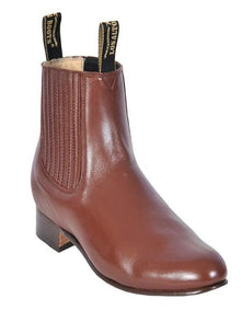 Brandy Los Altos Boots Men's Charro Botin Short Ankle Deer Leather Boots