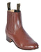 Brandy Los Altos Boots Men's Charro Botin Short Ankle Deer Leather Boots
