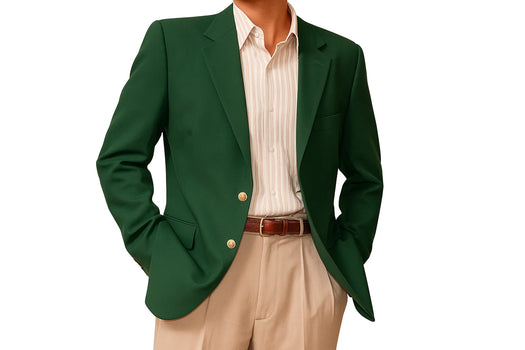 Brass Buttons Two Button Cheap Priced Unique Dress Blazer Jacket For Men Sale Augusta Green Blazer (Men +Women) - Image 2