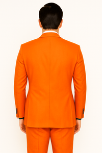 SKU#JA57926 Bright Orange Suit With Pants - Light Orange Suit