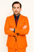 SKU#JA57926 Bright Orange Suit With Pants - Light Orange Suit