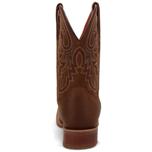 Dan Post Men's Brigston Brown Leather Broad Square Toe Western Boots - Image 3
