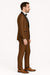 Mens Bronze Satin Shawl Lapel Tuxedo Suit – Light Brown Coffee Color