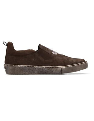 Brown Authentic Genuine Skin Italian Kane Dress Sneaker