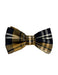 Men's Brown and Black Plaid Pattern Bowtie-Men's Neck Ties - Mens Dress Tie - Trendy Mens Ties