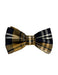 Men's Brown and Black Plaid Pattern Bowtie-Men's Neck Ties - Mens Dress Tie - Trendy Mens Ties