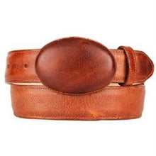 Men'S Honey Original Leather Western Style Belt